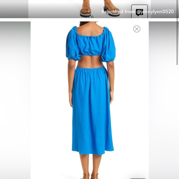 Farm Rio Yellow Off-Shoulder Dress - Picture 4 of 6